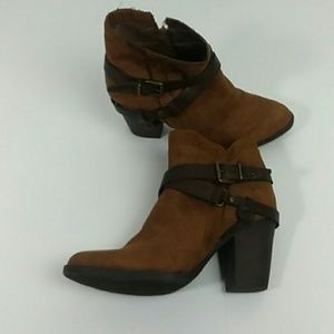 Women's brown boots size 11 ankle